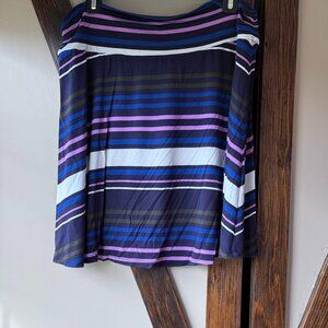 Women's Multi-Color Striped Mini Skirt